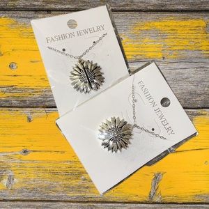 🌻2 Sunflower Locket Necklaces🌻
